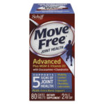 Move Free Advanced Plus MSM and Vitamin D3 Joint Health Tablet, 80 Count