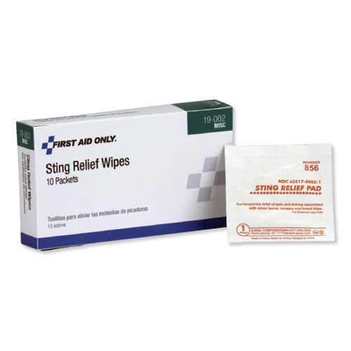 First Aid Antiseptic Wipes/Pads-Anesthetic Wipe
